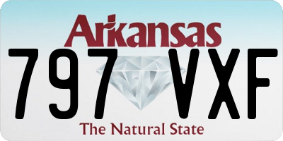 AR license plate 797VXF