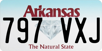 AR license plate 797VXJ