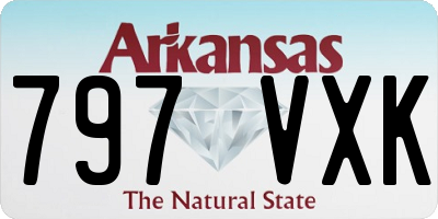 AR license plate 797VXK