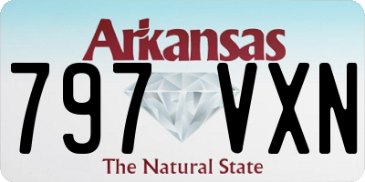 AR license plate 797VXN