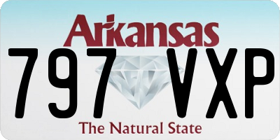 AR license plate 797VXP