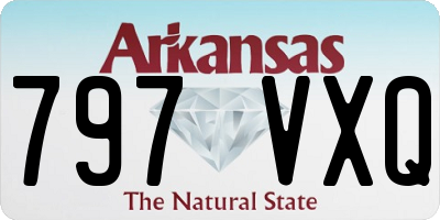 AR license plate 797VXQ