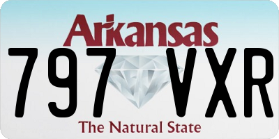 AR license plate 797VXR