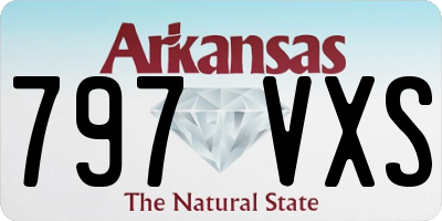 AR license plate 797VXS
