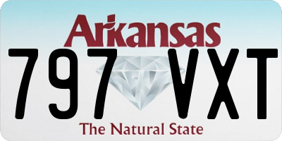 AR license plate 797VXT