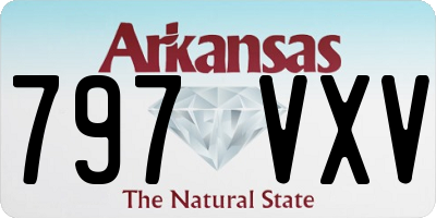 AR license plate 797VXV