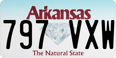 AR license plate 797VXW