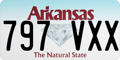 AR license plate 797VXX