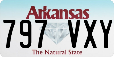 AR license plate 797VXY