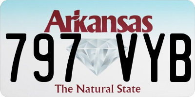 AR license plate 797VYB