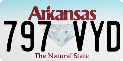 AR license plate 797VYD