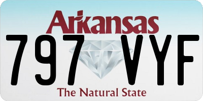 AR license plate 797VYF