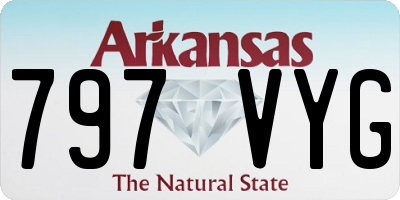 AR license plate 797VYG