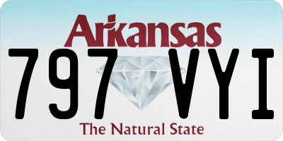 AR license plate 797VYI
