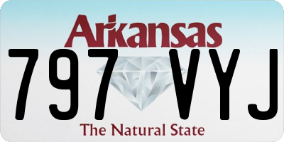 AR license plate 797VYJ