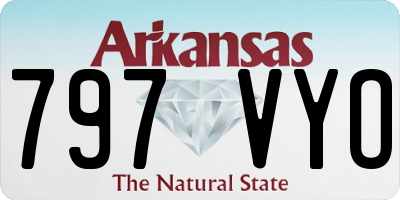 AR license plate 797VYO