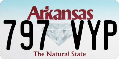 AR license plate 797VYP