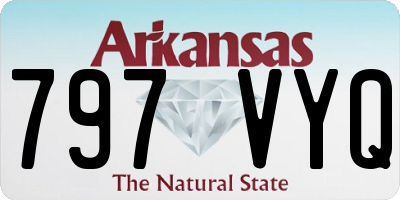 AR license plate 797VYQ