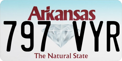AR license plate 797VYR