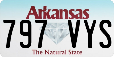 AR license plate 797VYS
