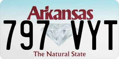 AR license plate 797VYT
