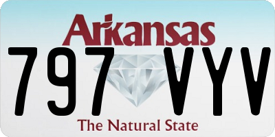 AR license plate 797VYV