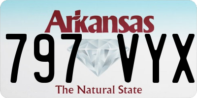 AR license plate 797VYX