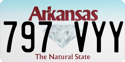AR license plate 797VYY