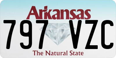 AR license plate 797VZC