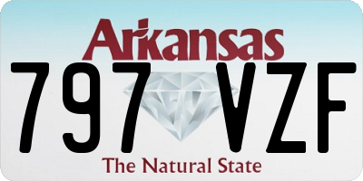 AR license plate 797VZF