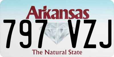 AR license plate 797VZJ