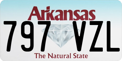 AR license plate 797VZL