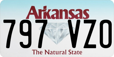 AR license plate 797VZO