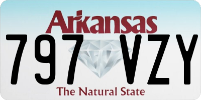 AR license plate 797VZY