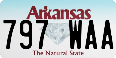 AR license plate 797WAA