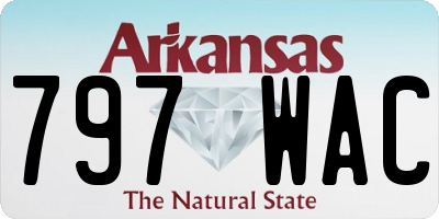AR license plate 797WAC