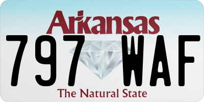 AR license plate 797WAF
