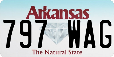 AR license plate 797WAG