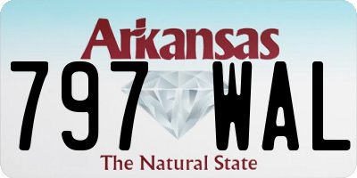 AR license plate 797WAL
