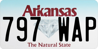 AR license plate 797WAP