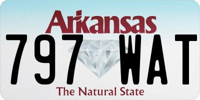 AR license plate 797WAT