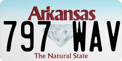 AR license plate 797WAV