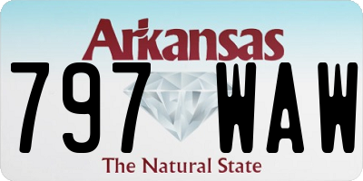 AR license plate 797WAW