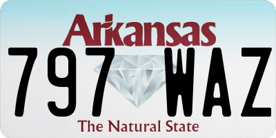 AR license plate 797WAZ