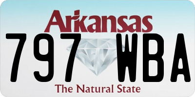AR license plate 797WBA