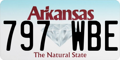 AR license plate 797WBE