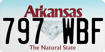AR license plate 797WBF