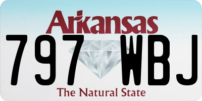 AR license plate 797WBJ