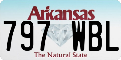AR license plate 797WBL