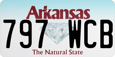 AR license plate 797WCB